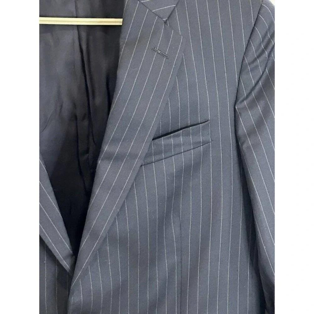 Brooks Brothers 1818 Madison Estrato Trabaldo Togna Pinstripe Blazer Wool 42
